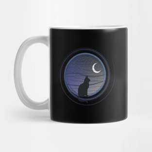 The cat and the moon Mug